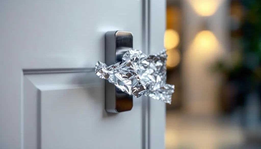 מנעולן חושף מדוע שמים נייר אלומיניום על הידיות וכיצד זה מעורר מחלוקת באינטרנט.