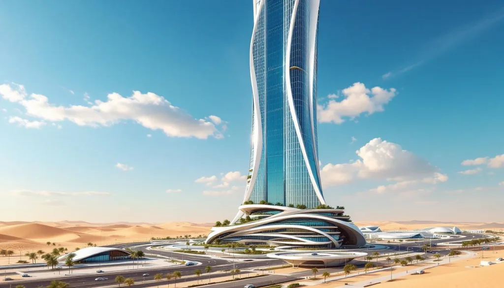ערב הסעודית מתכננת לבנות גורד שחקים שגובהו קילומטר, גבוה יותר מבורג' ח'ליפה ומגדל שנגחאי, פרויקט שיתרום לסמל חדשנות ועושר במזרח התיכון.