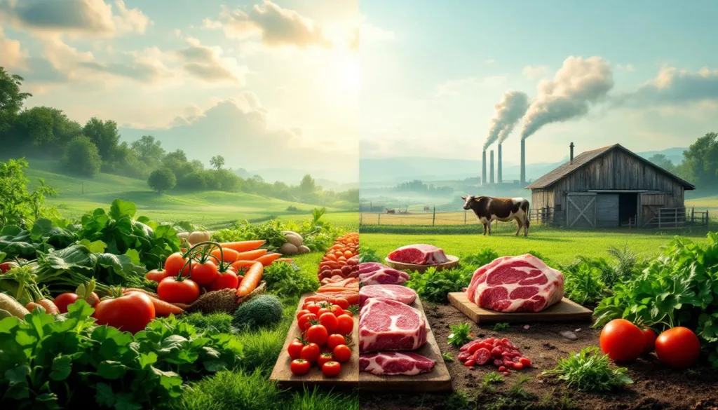 מחקר חדש טוען שטבעונות מזהמת יותר מצריכת בשר, ופעילי סביבה מביעים זעם על הממצאים ומדגישים את חשיבות המשך המאבק למען איכות הסביבה.