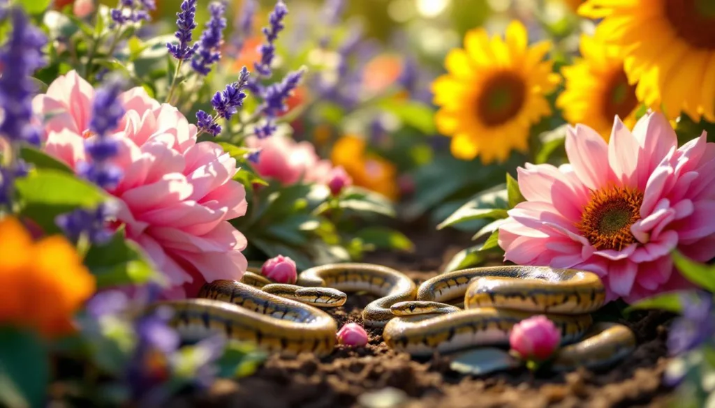 שתלתי את הפרחים האלה בגינה, וגיליתי שהיא התמלאה בנחשים מסקרנים ומפתיעים.