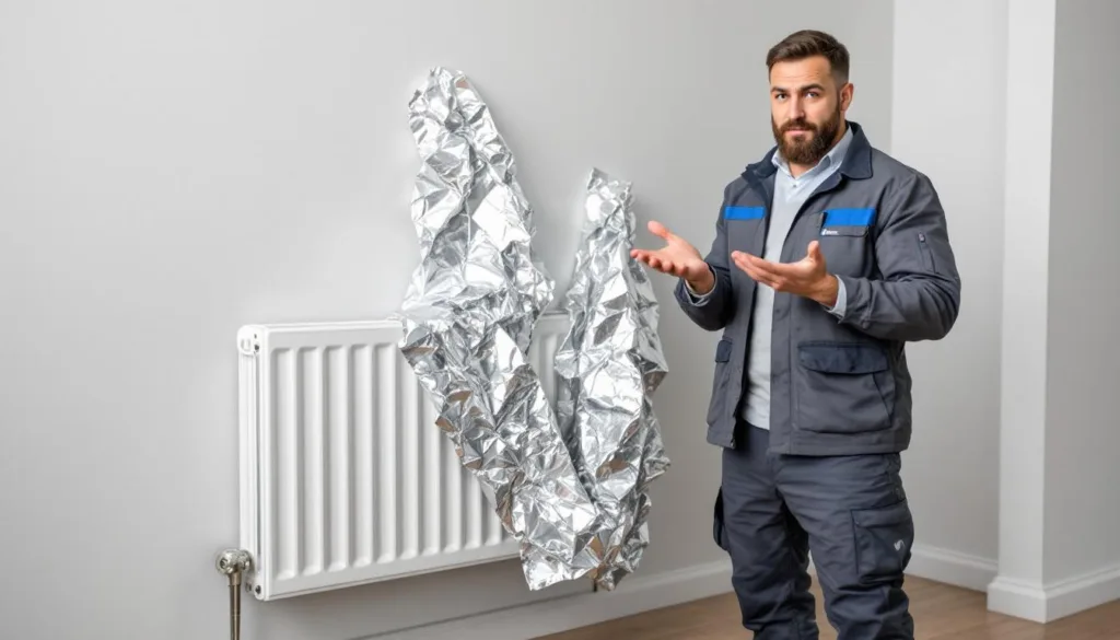 טכנאי חימום מקצועי מסביר מדוע לא כדאי לשים נייר אלומיניום מאחורי הרדיאטור וכיצד לשפר את יעילות החימום בצורה נכונה.