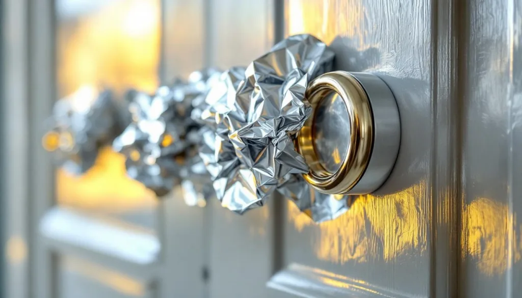 גיליתי כיצד כיסוי ידיות הדלת בנייר אלומיניום שינה את המראה והפונקציונליות שלהן – התוצאה המפתיעה מחכה לכם כאן!