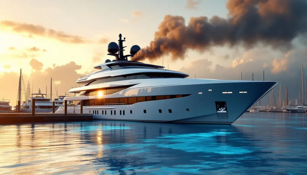 גלה כיצד סוג דלק ייחודי מזהם בצורה חמורה את הסופר-יאכטות, בניגוד לבנזין וחשמל, והשפעותיו הסביבתיות הקשות.