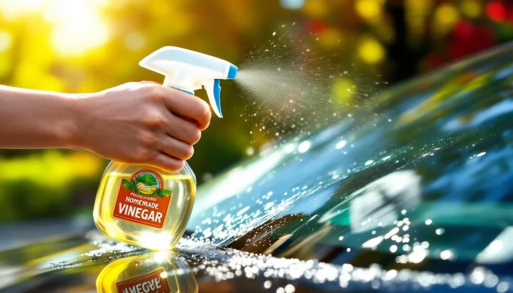 חומץ טבעי ונגיש מנקה את השמשה הקדמית ביעילות ללא שימוש בכימיקלים או חומרי ניקוי יקרים, לשמור על ניקיון וזכוכית נוצצת בכל פעם.