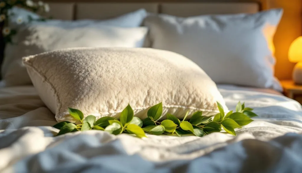 אישה משתפת כיצד עלה דפנה מתחת לכרית שינה שינה את איכות השינה שלה בצורה משמעותית וללא הפרעות.