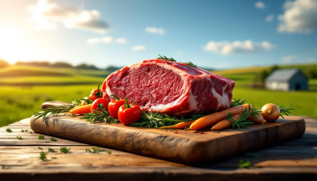 מחקר חדש מגלה כי בשר מקומי עדיף על הסביבה מאשר בשר טבעוני או אורגני, ומציע גישה חדשנית לאכילה בת קיימא.