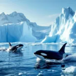 הלווייתנים הקטלניים מתקרבים במהירות למדפי הקרח בגרינלנד, סיכון חדש בסביבה המשתנה - לא רק הקרח נמס, אלא גם הסכנות מתקרבות.