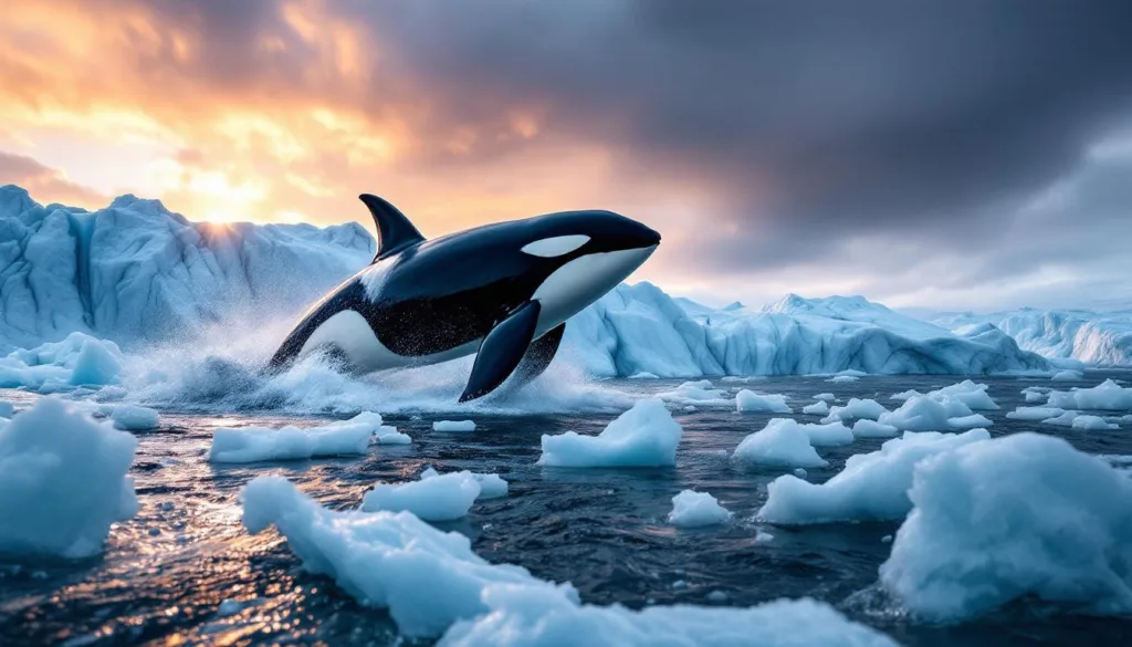 גלה כיצד הלווייתנים הקטלניים מנצלים את השינויים האקלימיים בגרינלנד והשפעתם על הסביבה במציאות שבה הקרח נמס בקצב מהיר.