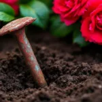 גלה מדוע גננים ותיקים בוחרים לקבור מסמר חלוד בקרבת שיחי הוורדים וכיצד זה משפיע על בריאותם ויופיים.