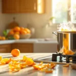 גילוי של עקרת בית: סוד רתיחת קליפות תפוז המפליא שממלא את הבית בניחוח נפלא במשך כל חג השבועות.